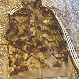 Camo Adidas Zip Up
